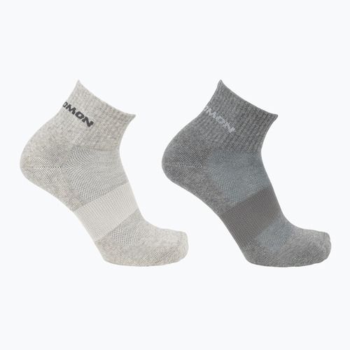 Kojinės Salomon Evasion 2 poros light grey/heather medium