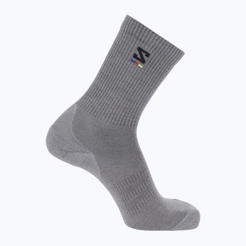 Kojinės Salomon Sunday Smart Crew shark skin/ black
