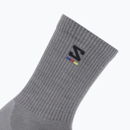 Kojinės Salomon Sunday Smart Crew shark skin/ black