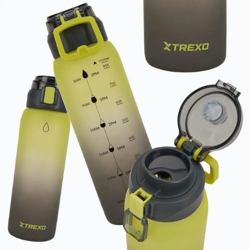 Bidonas TREXO Haust 1000 ml geltonas/juodas