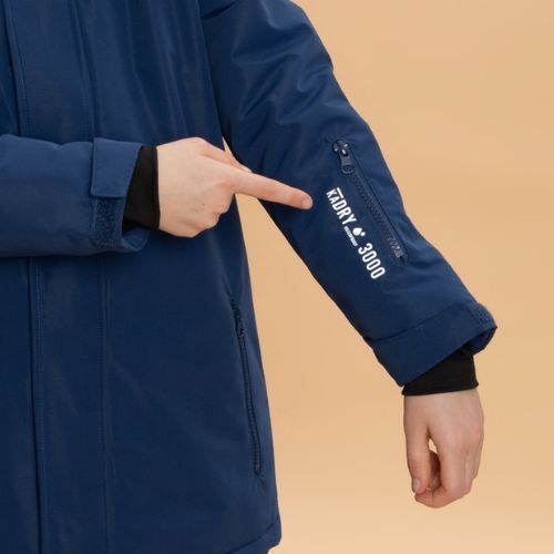 Vaikiška slidinėjimo striukė KADVA Skiro Jacket tamsiai mėlyna