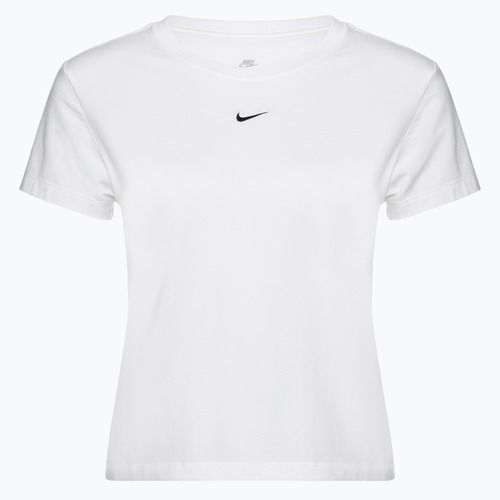 Moteriški marškinėliai Nike Sportswear Chill Knit white/black