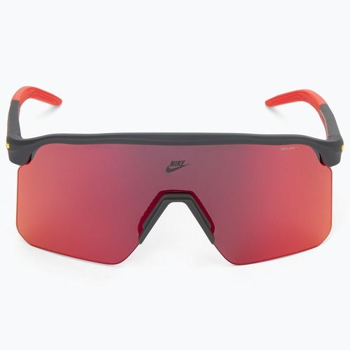 Akiniai nuo saulės Nike Expedition Shield matte dark smoke grey/ red mirror