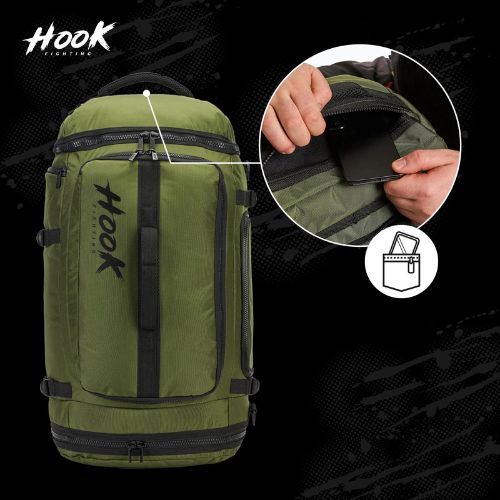 Kuprinė HOOK FIGHTING Camp 2w1 Duffel Bag 41 l zielony