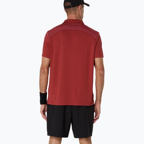 Vyriški polo marškinėliai ASICS Court Polo burnt red