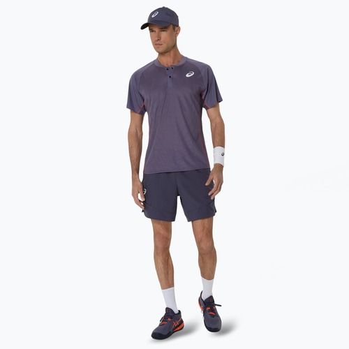 Vyriški polo marškinėliai ASICS Match Actibreeze Polo greyish purple