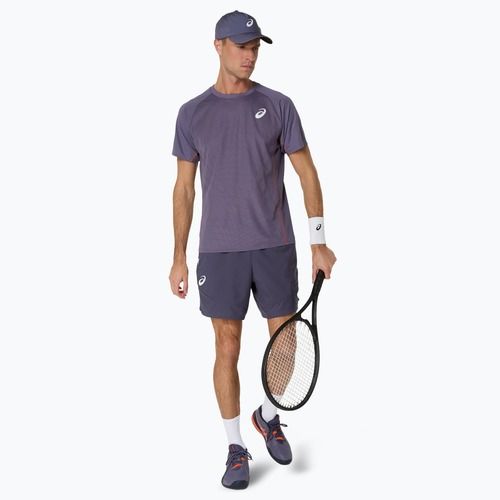 Vyriški teniso marškinėliai ASICS Match Actibreeze Top greyish purple