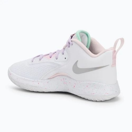 Batai tinklinei Nike React Hyperset 2 SE balti/ryškiai rožiniai/žalios putos/alyvinė migla/rožinės putos