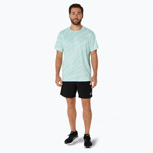 Vyriški bėgimo marškinėliai ASICS Core All Over Print SS Top oasis green