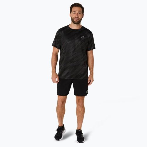 Vyriški bėgimo marškinėliai ASICS Core All Over Print SS Top performance black
