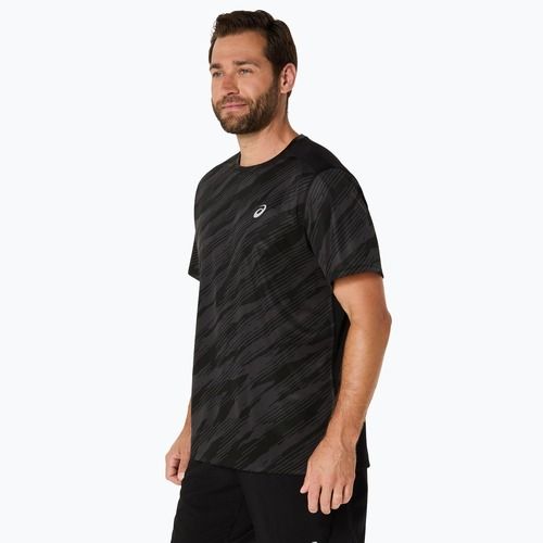Vyriški bėgimo marškinėliai ASICS Core All Over Print SS Top performance black
