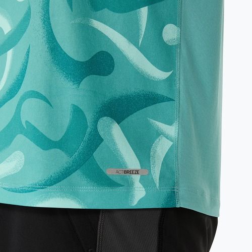 Vyriški bėgimo marškinėliai ASICS Road Lite-Show light teal