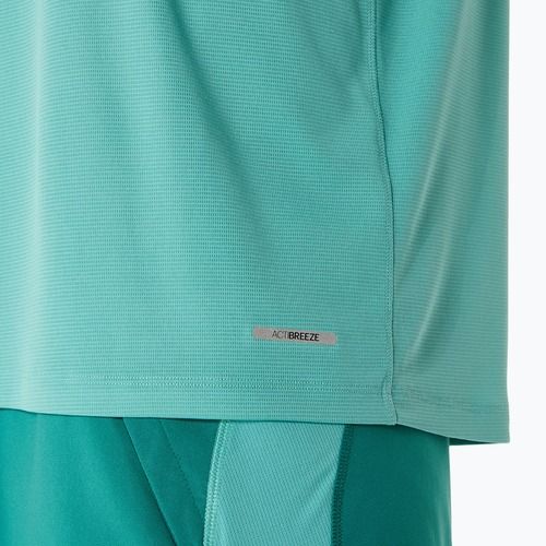Vyriški bėgimo marškinėliai ilgomis rankovėmis ASICS Road Lite-Show 1/2 Zip light teal