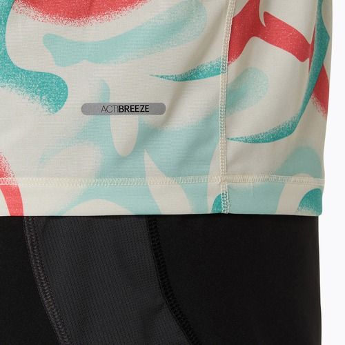 Vyriški bėgimo marškinėliai ASICS Road All Over Print Top birch