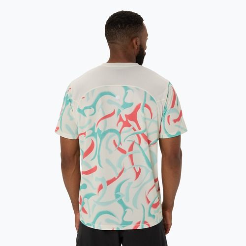 Vyriški bėgimo marškinėliai ASICS Road All Over Print Top birch