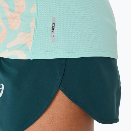 Moteriški bėgimo marškinėliai ASICS Road Lite-Show oasis green/multi color