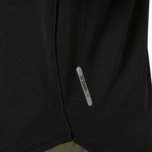 Moteriški bėgimo marškinėliai ASICS Road V-Neck performance black