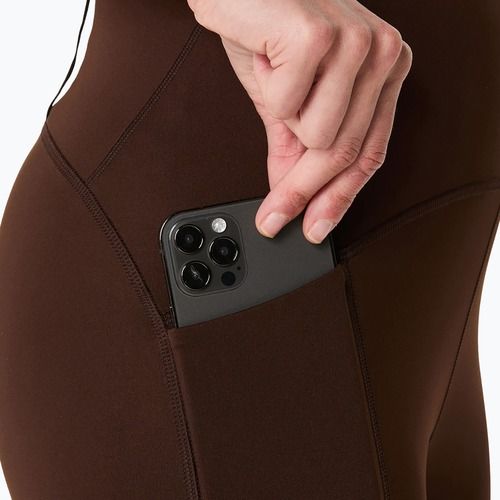 Moteriški bėgimo šortai ASICS Road High Waist 8IN Sprinter coffee