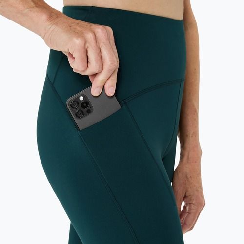 Moteriškos bėgimo tamprės ASICS Road High Waist saxon green