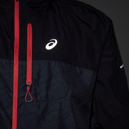 Vyriška bėgimo striukė ASICS Fujitrail Packable performance black/carrier grey