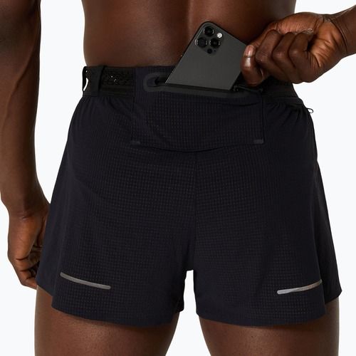 Vyriški bėgimo šortai ASICS Metarun Split performance black