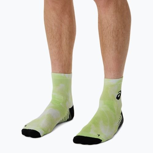 Kojinės ASICS Performance Run Quarter lime green