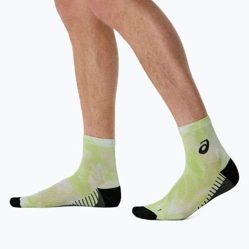 Kojinės ASICS Performance Run Quarter lime green