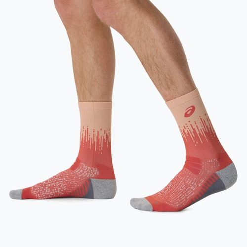 Kojinės ASICS Performance Run Crew coral reef/mojave