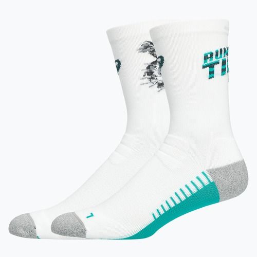 Kojinės ASICS Performance Run Crew brilliant white/wave teal