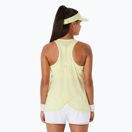 Moteriški begimo marškinėliai ASICS Nagino Run Adjustable Tank huddle yellow heather