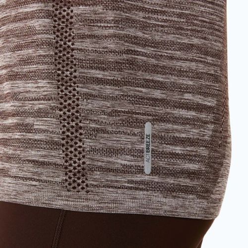 Moteriški bėgimo marškinėliai ASICS Seamless taupe grey/coffee