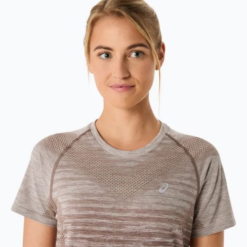 Moteriški bėgimo marškinėliai ASICS Seamless taupe grey/coffee