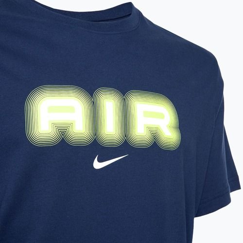 Vyriški marškinėliai Nike Air Graphic midnight navy/volt