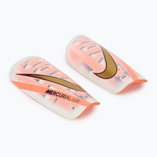 Futbolininkų apsaugos Nike Mercurial Dream Speed Lite white/barely green/bright mango/metallic gold coin