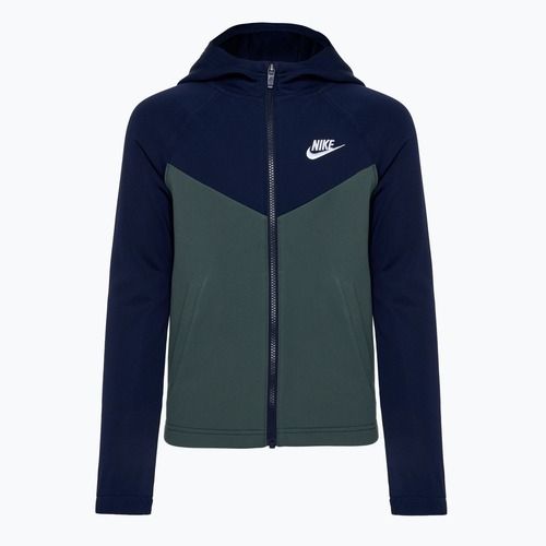Vaikiškas sportinis kostiumas Nike Sportswear obsidian/ vintage green/ obsidian/ white