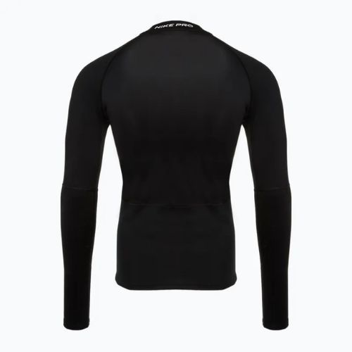 Vyriški treniruočių marškinėliai ilgomis rankovėmis Nike Pro Dri-Fit Warm black/white