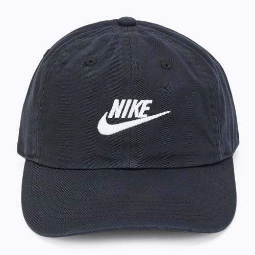 Vaikiška kepuraitė su snapeliu Nike Club Unstructured Futura Wash white/black