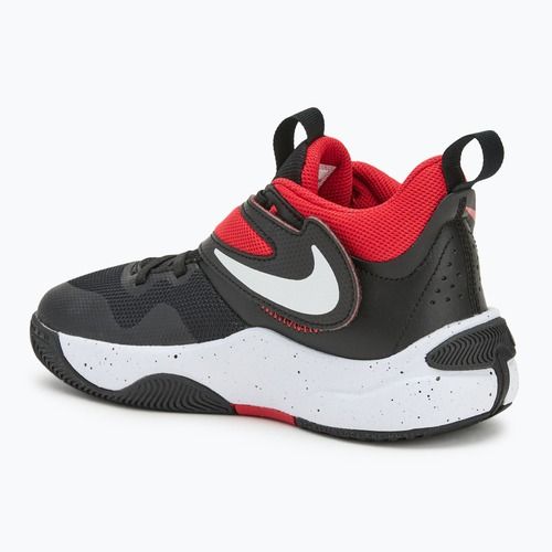 Vaikiški krepšinio batai Nike Team Hustle D11 black/ white/ university red