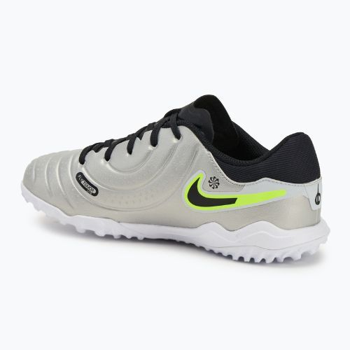 Vaikiški futbolo batai Nike Tiempo Legend 10 Academy TF metallic silver/volt/black