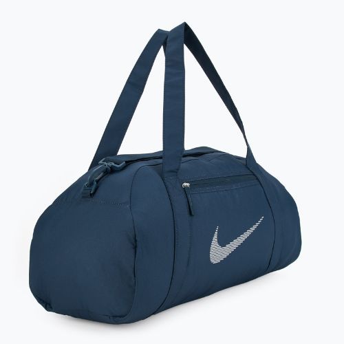 Moteriškas treniruočių krepšys Nike Gym Club 24 l armory navy/ armory navy/ metallic silver