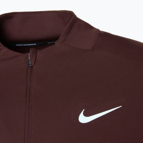 Vyriški bėgimo marškinėliai ilgomis rankovėmis Nike Dri-FIT Element 1/2-Zip burgundy crush