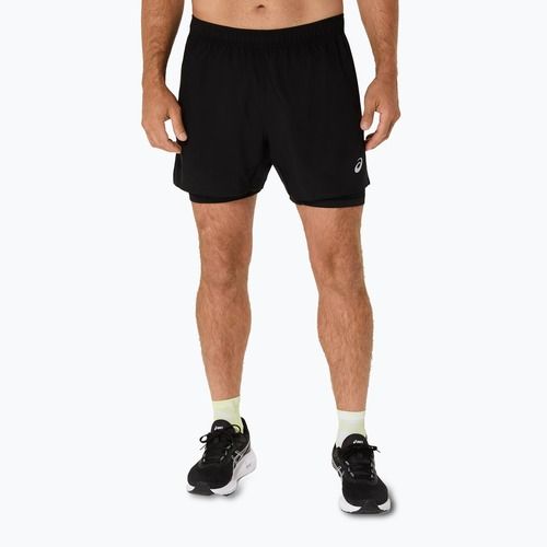 Vyriški bėgimo šortai ASICS Core 2N1 5IN performance black/performance black