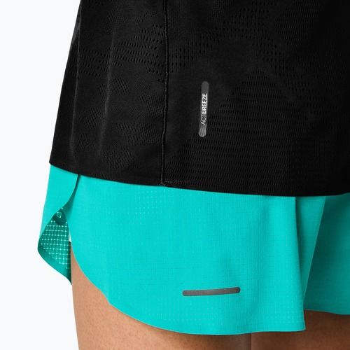 Moteriški bėgimo marškinėliai ASICS Metarun SS Top performance black