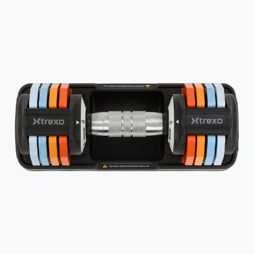 Reguliuojamų hantelių rinkinys XTREXO 2 x 5 kg multicolor
