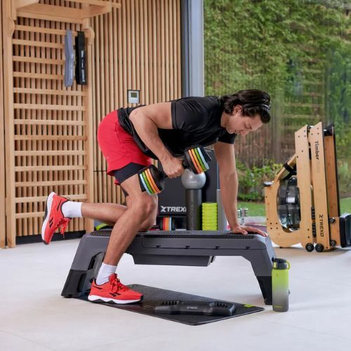 Reguliuojamas hantelis XTREXO 11,5 kg multicolor