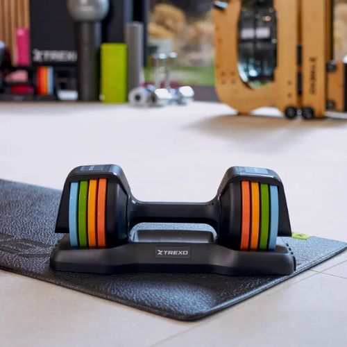 Reguliuojamas hantelis XTREXO 11,5 kg multicolor