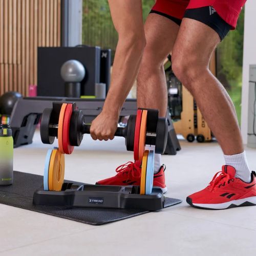 Reguliuojamas hantelis XTREXO 25 kg multicolor