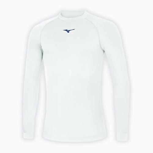 Vyriški bėgimo marškinėliai ilgomis rankovėmis Mizuno Uni Core white/ navy