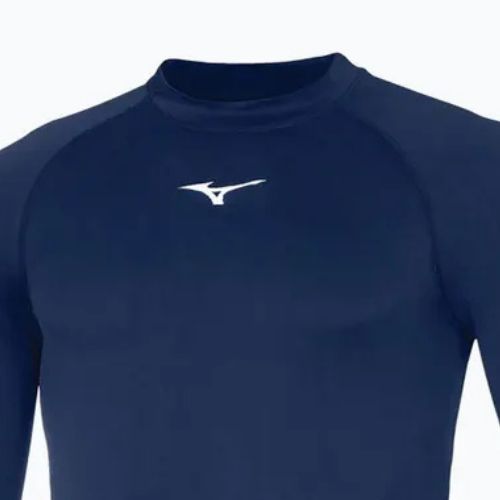 Vyriški bėgimo marškinėliai ilgomis rankovėmis Mizuno Uni Core navy/ white