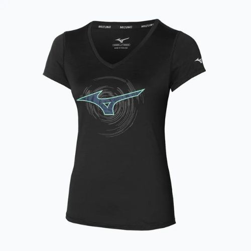 Moteriški bėgimo marškinėliai Mizuno Impulse Core RB Tee black
